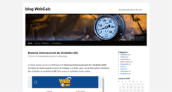 Desktop Screenshot of blog.webcalc.com.br